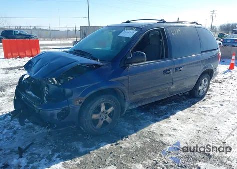 2006 Dodge Caravan Sxt z USA, uszkodzony, nr VIN 1D4GP45R56B501958